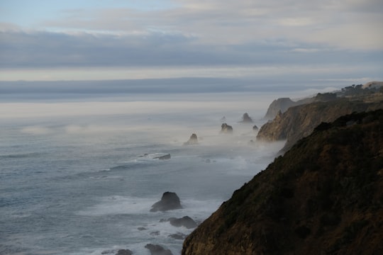 cliff near sea in Gallaway United States