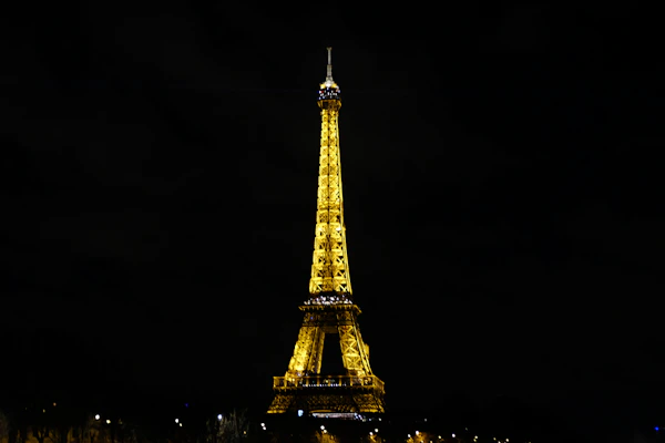 Eiffel Tower Paris dusk
