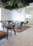 brown and gray table and chair set
