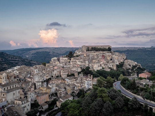 white and black concrete building in Ragusa Italy