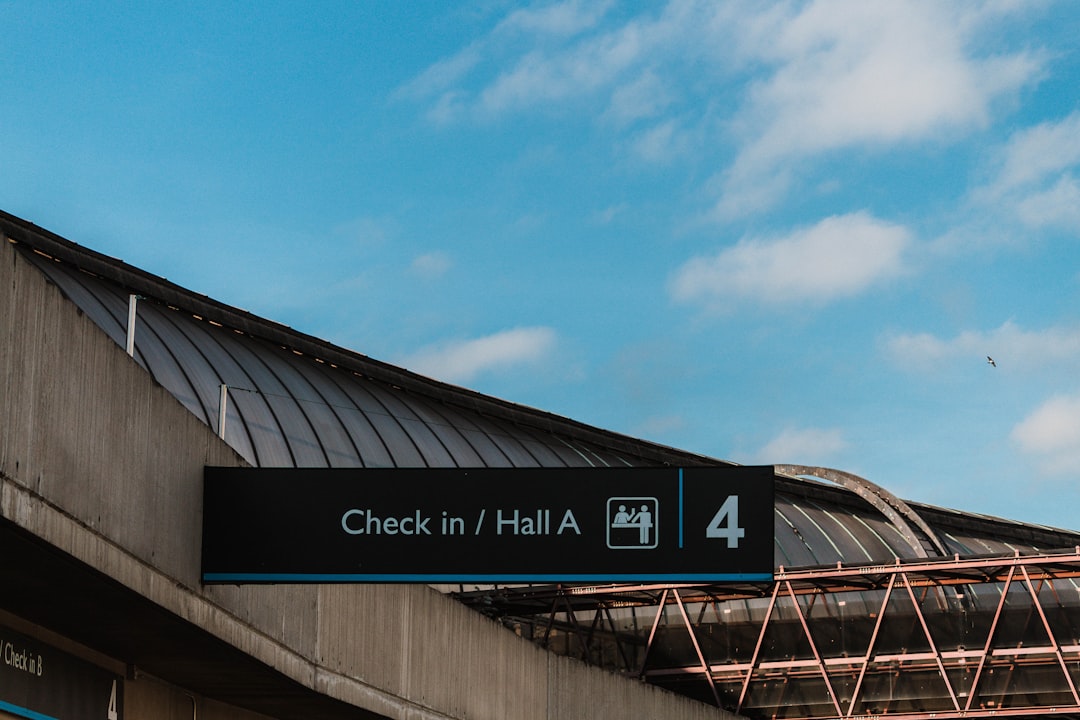 Check In/hall A signage,