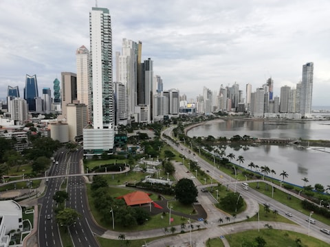 A modern cityscape showcasing sustainable infrastructure.