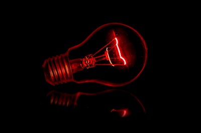 light bulb red zoom background