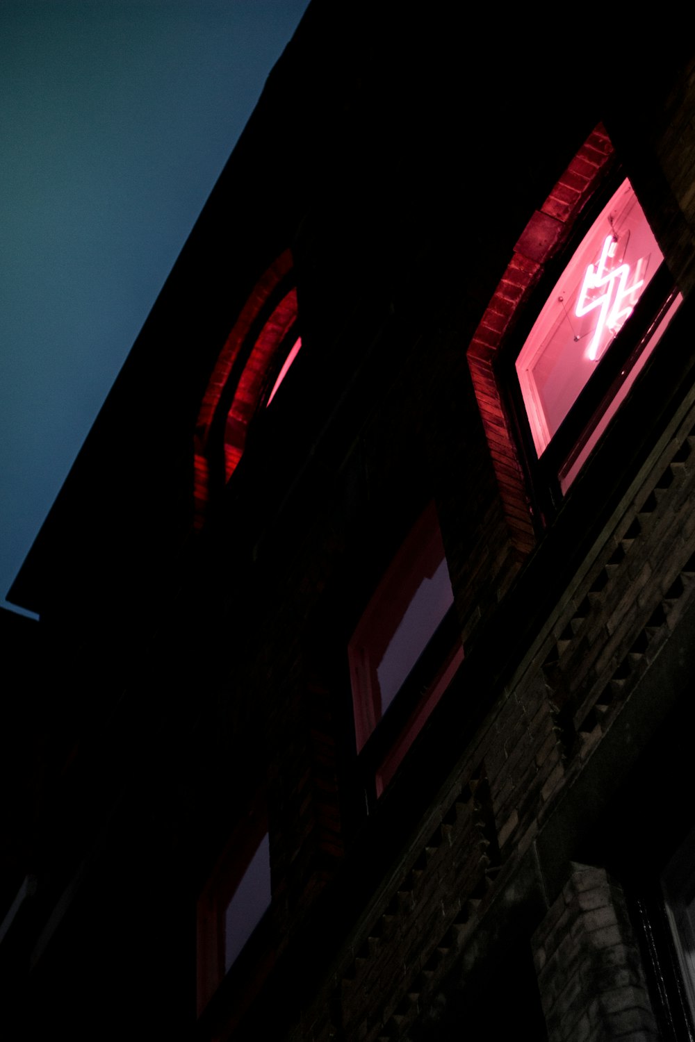 red and black led signage