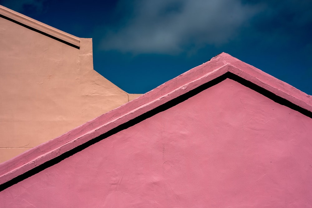 pink concrete house