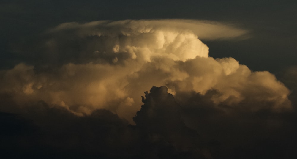 aerial photo of clouds