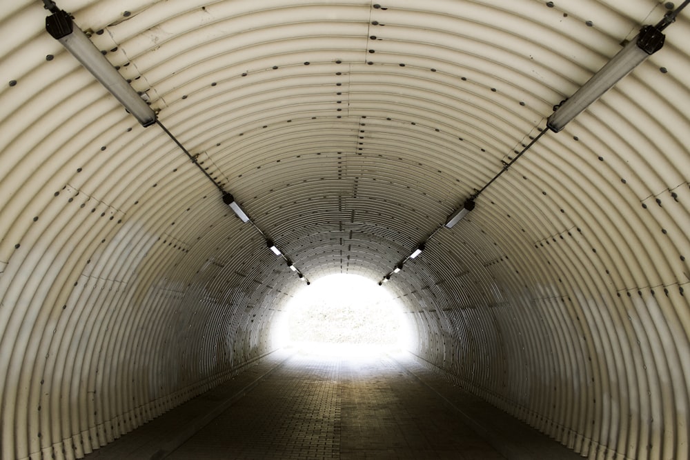 white tunnel