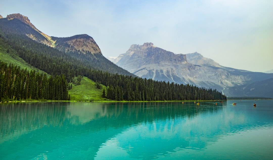 Mountain range photo spot Emerald Lake Abraham Lake