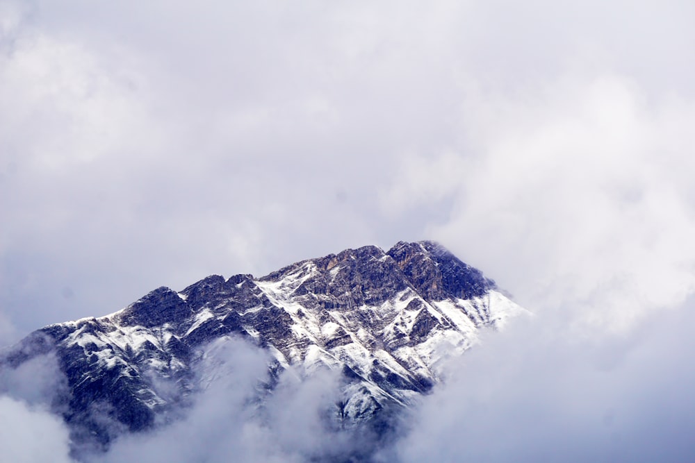 mountain covered of snow