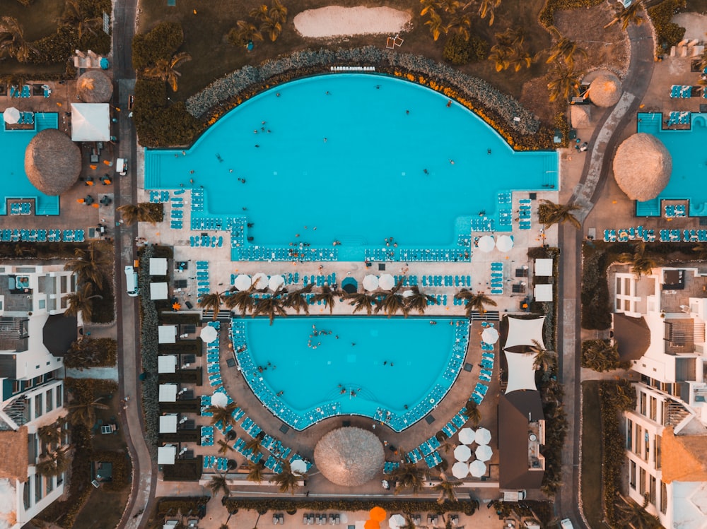 bird's eye photography of building