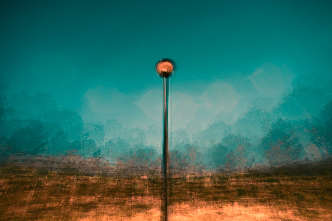 Street lamp in a park