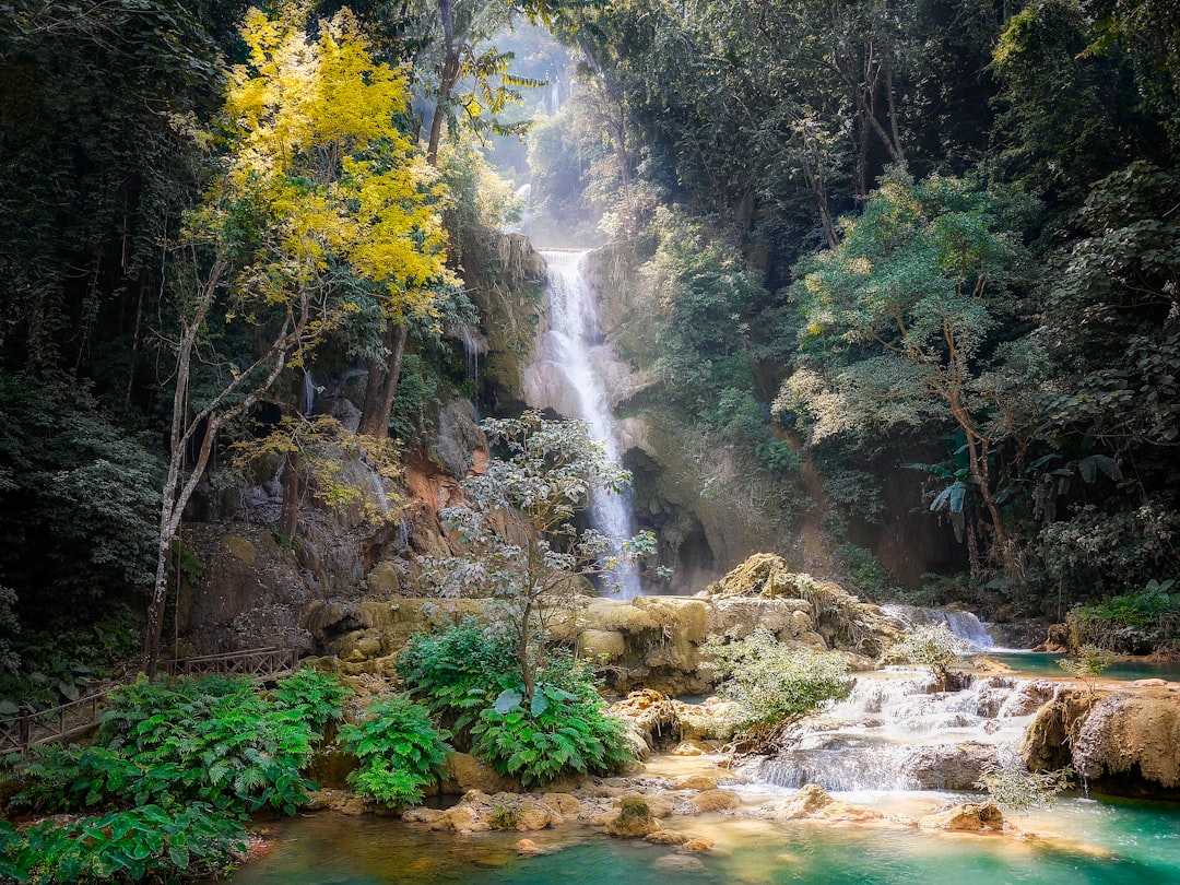 travelers stories about Waterfall in Unnamed Road, Laos