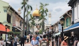 Visitors exploring the vibrant streets of Abu Dhabi.