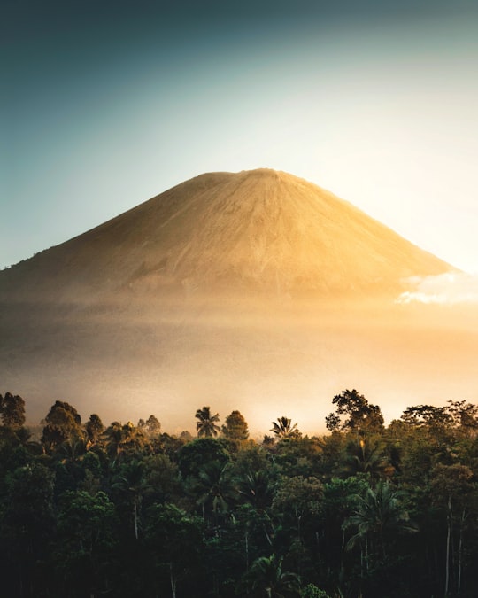 mountain during golden hour in Semeru Indonesia