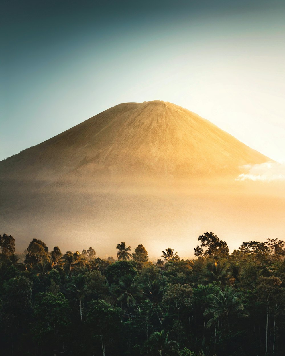 mountain during golden hour