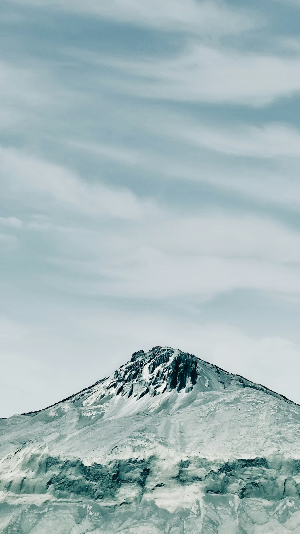 scenery of mountain covered with snow