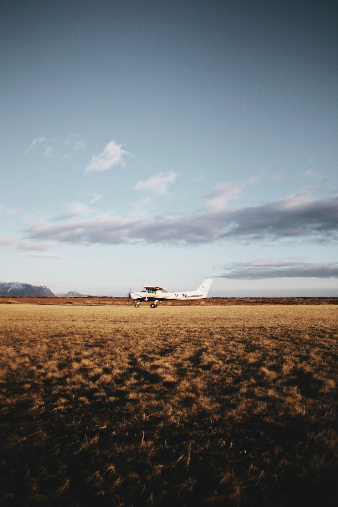 white airplane