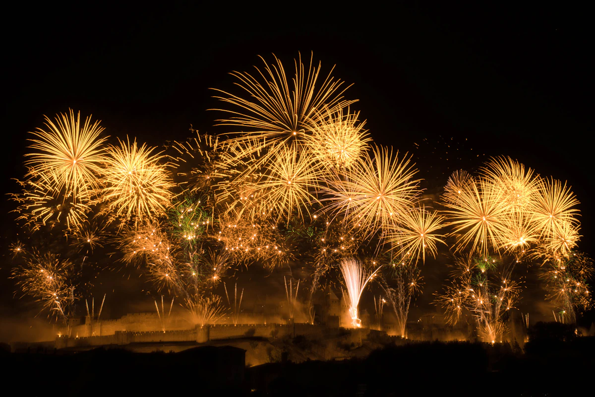 Grand feu d’artifice du réveillon