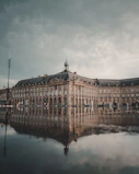 reflective photography of ancient building