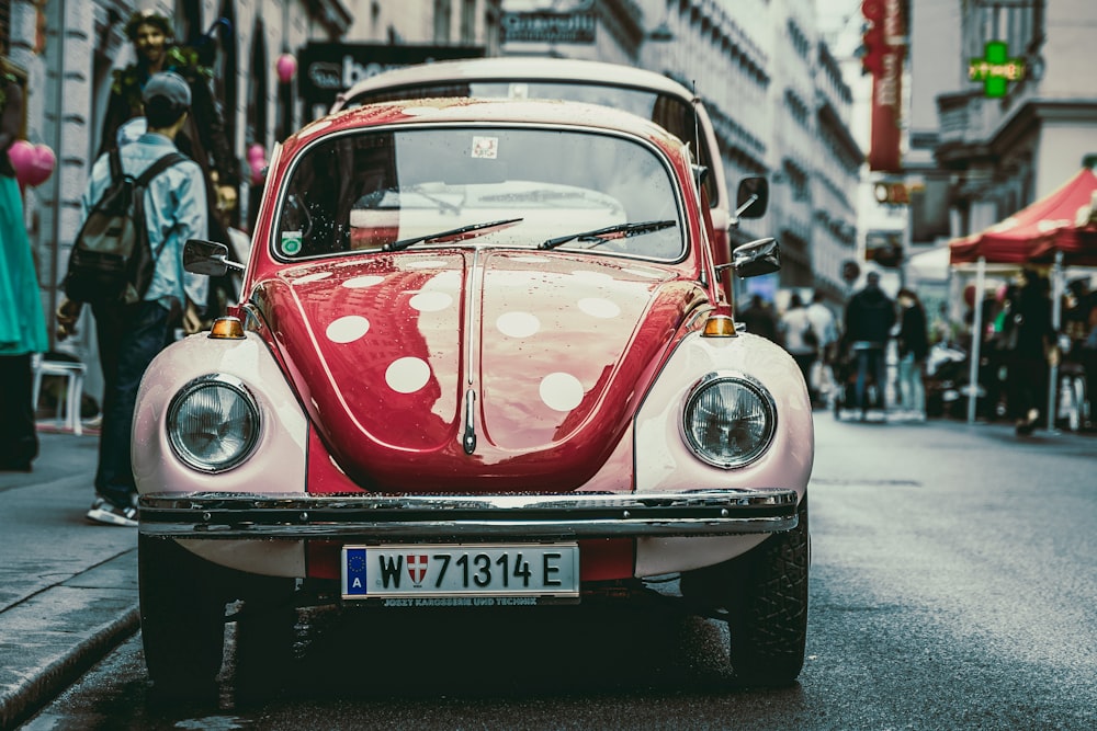 red Volkswagen Beetle