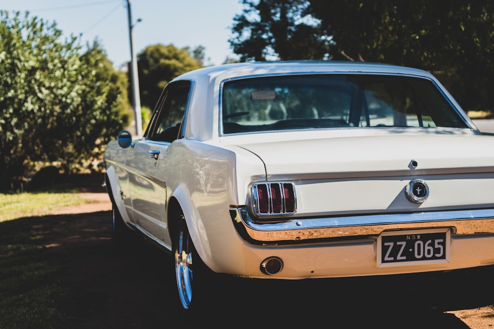 white low-rider coupe