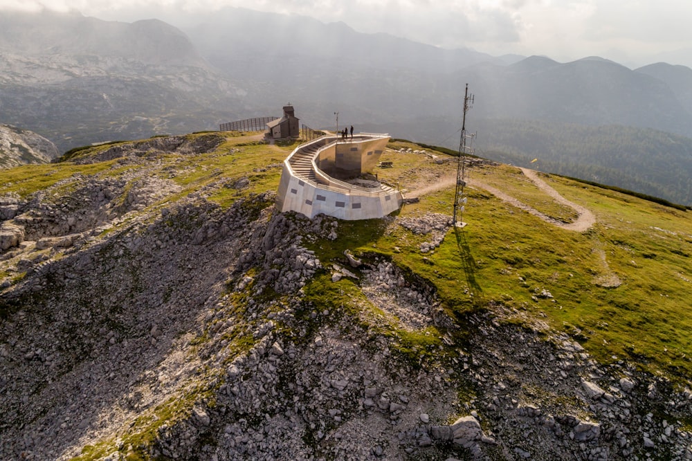 aerial photography of green mountain