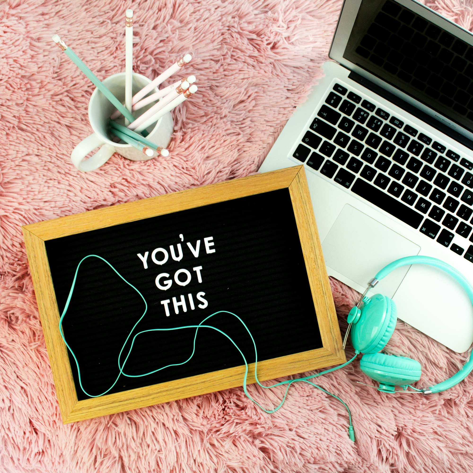 Letter Board Flat Lay