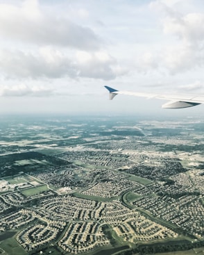 window view of airliner