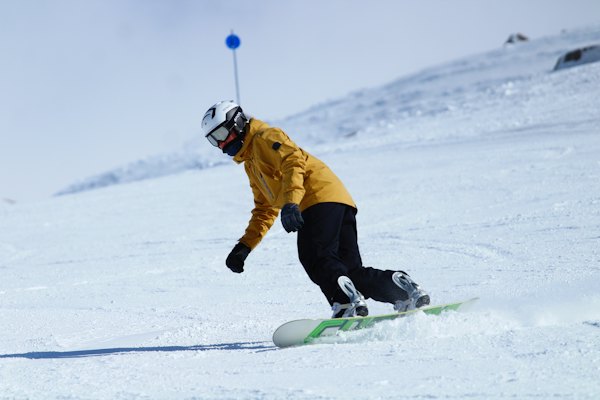 Man doing snowboarding — Bariloche, Argentina