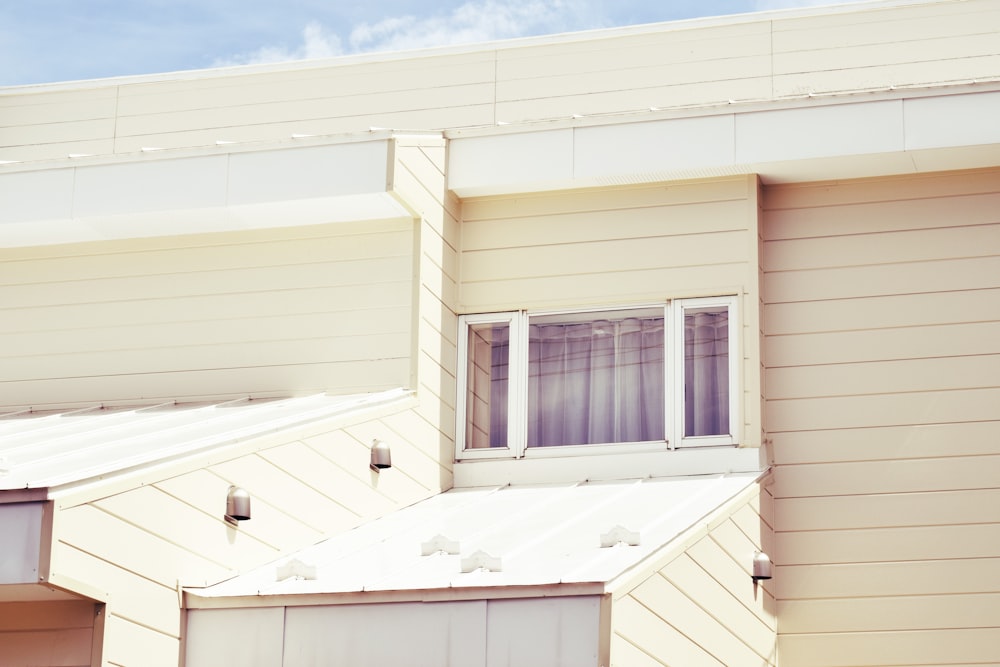 white wooden house