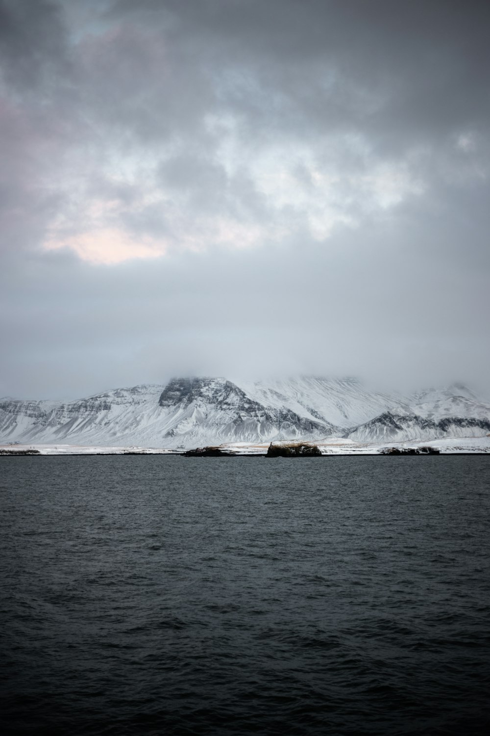 mountain covered with snow