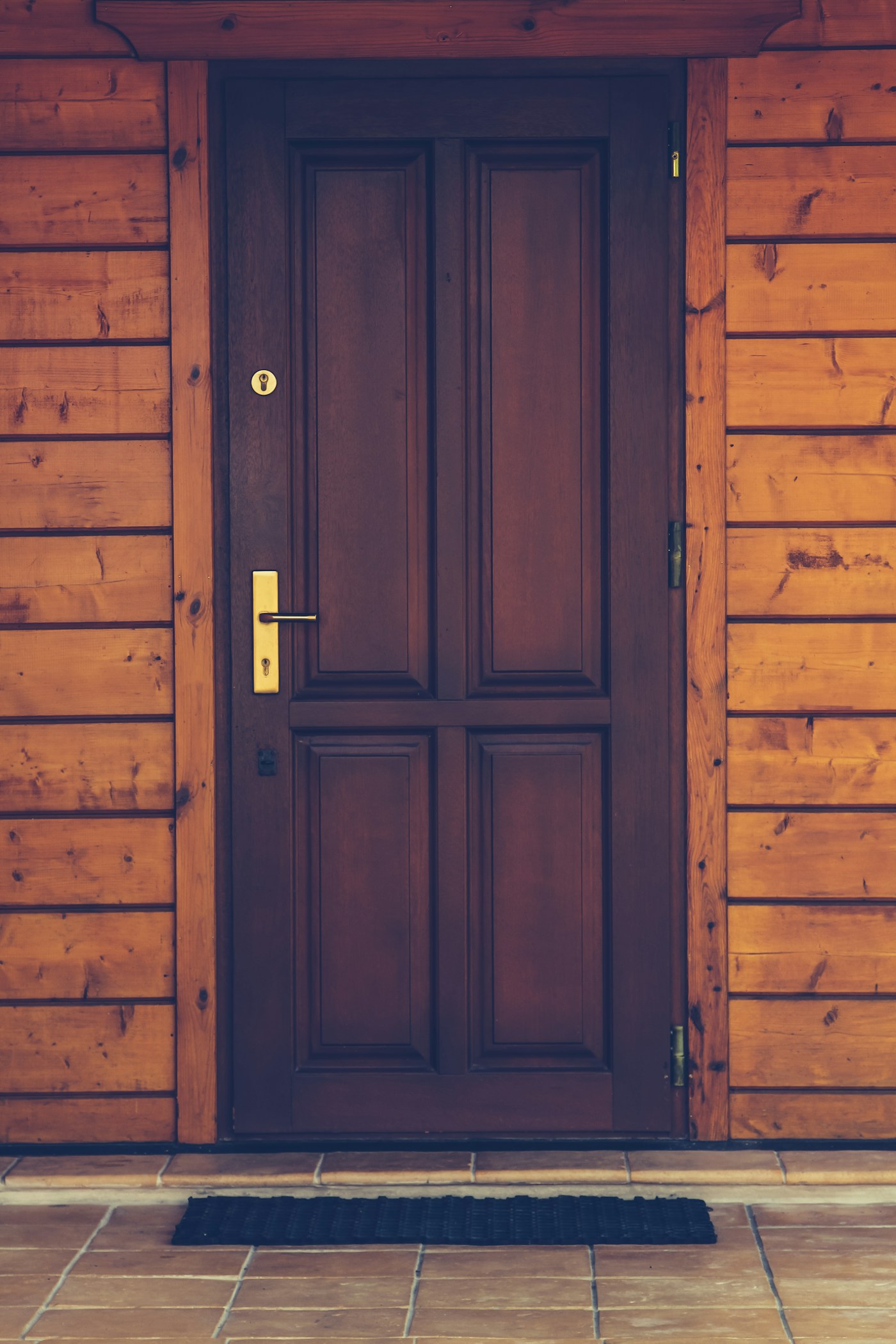 Handcrafted wooden door