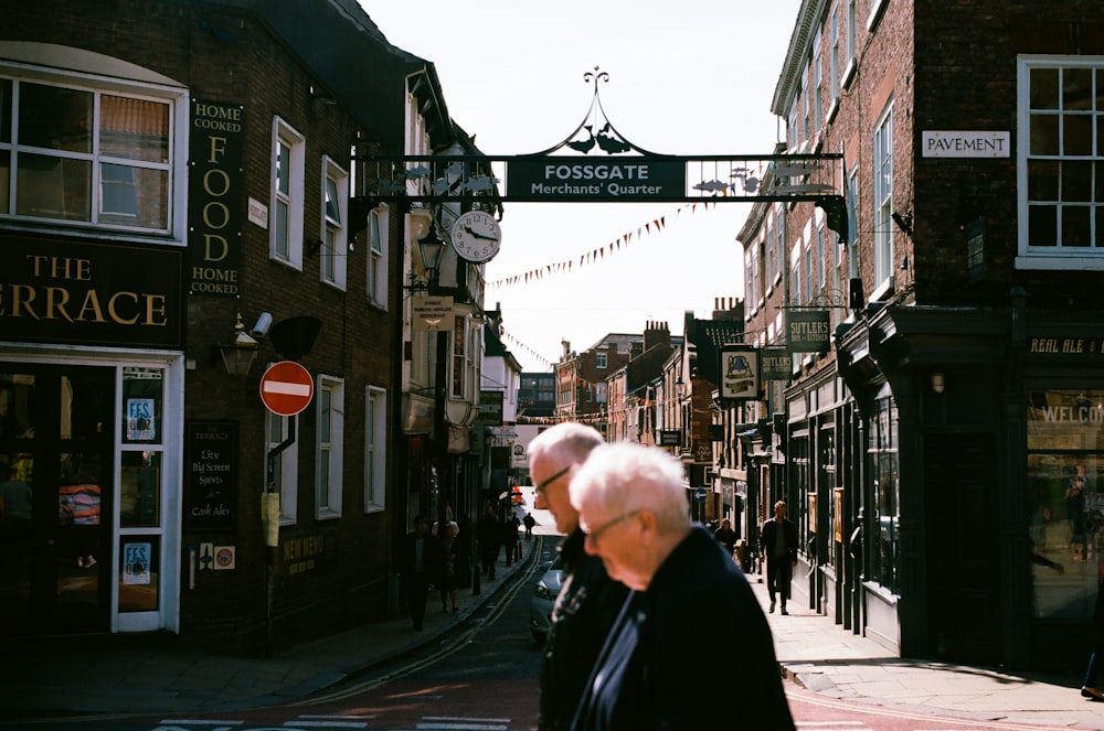 man walking on Fossgate street