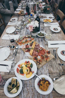assorted dish on top of table