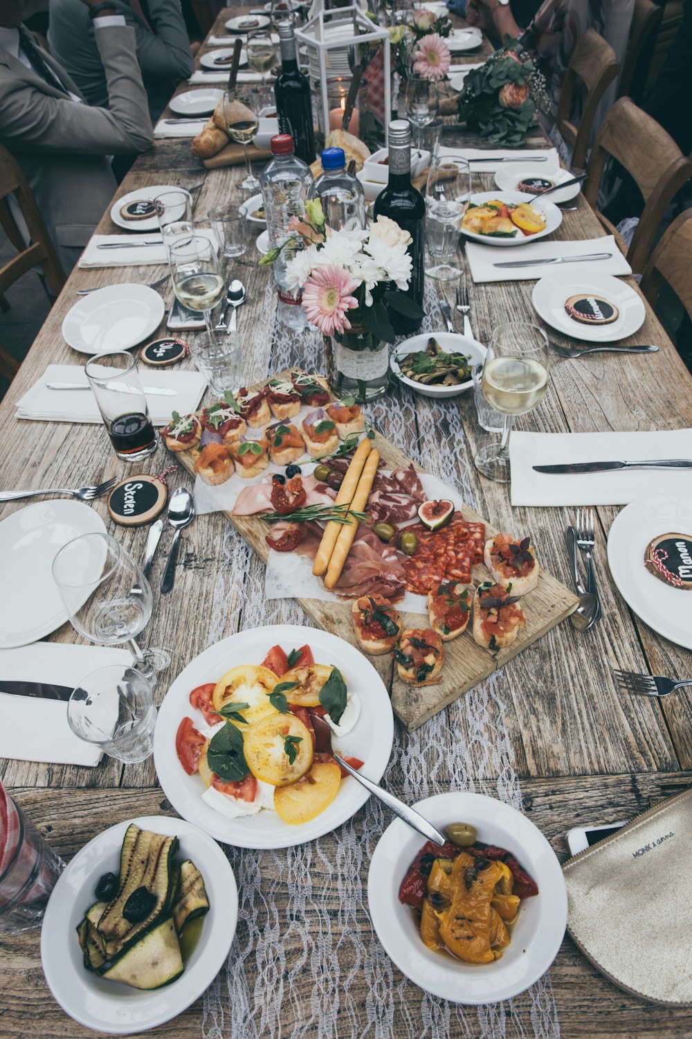 assorted dish on top of table