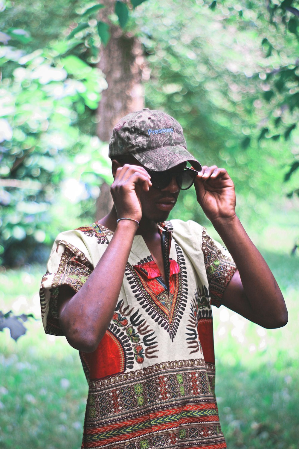 men's multicolored dashiki