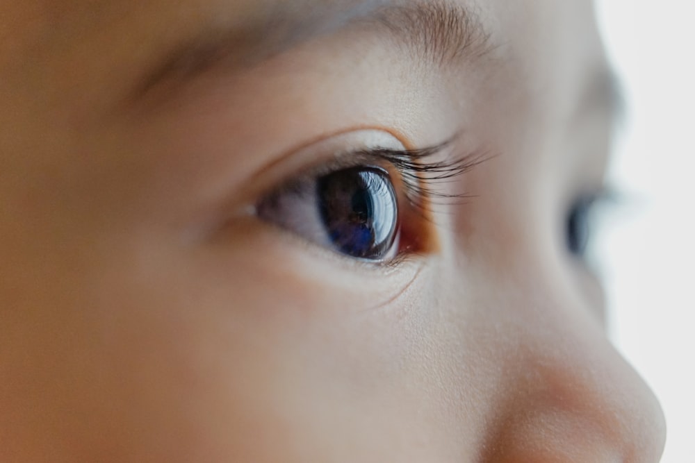 close-up of person's face