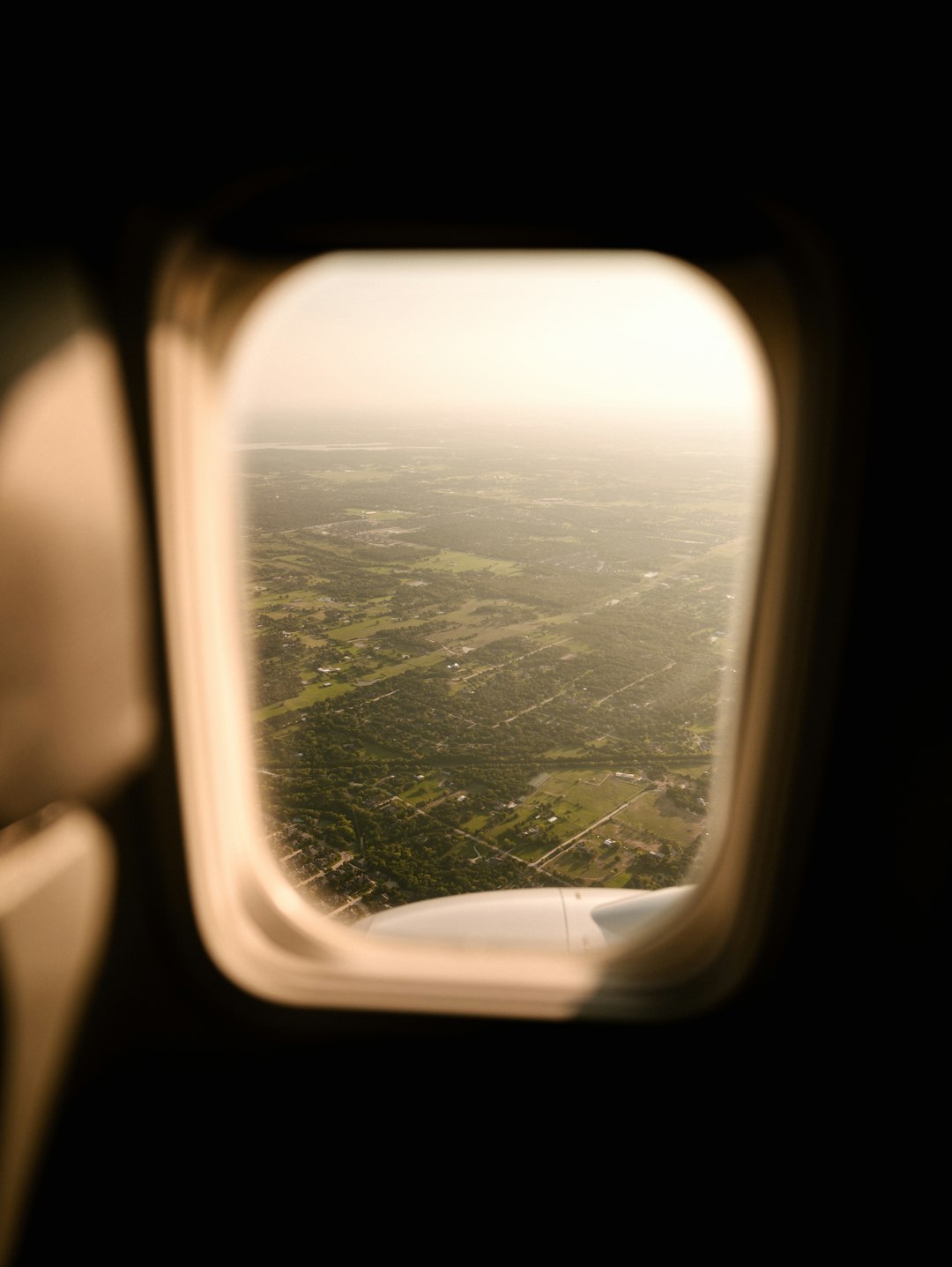 rectangular airplane window