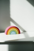 rainbow clay toy