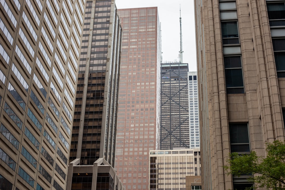 low-angle photography of high-rise buildings during daytime