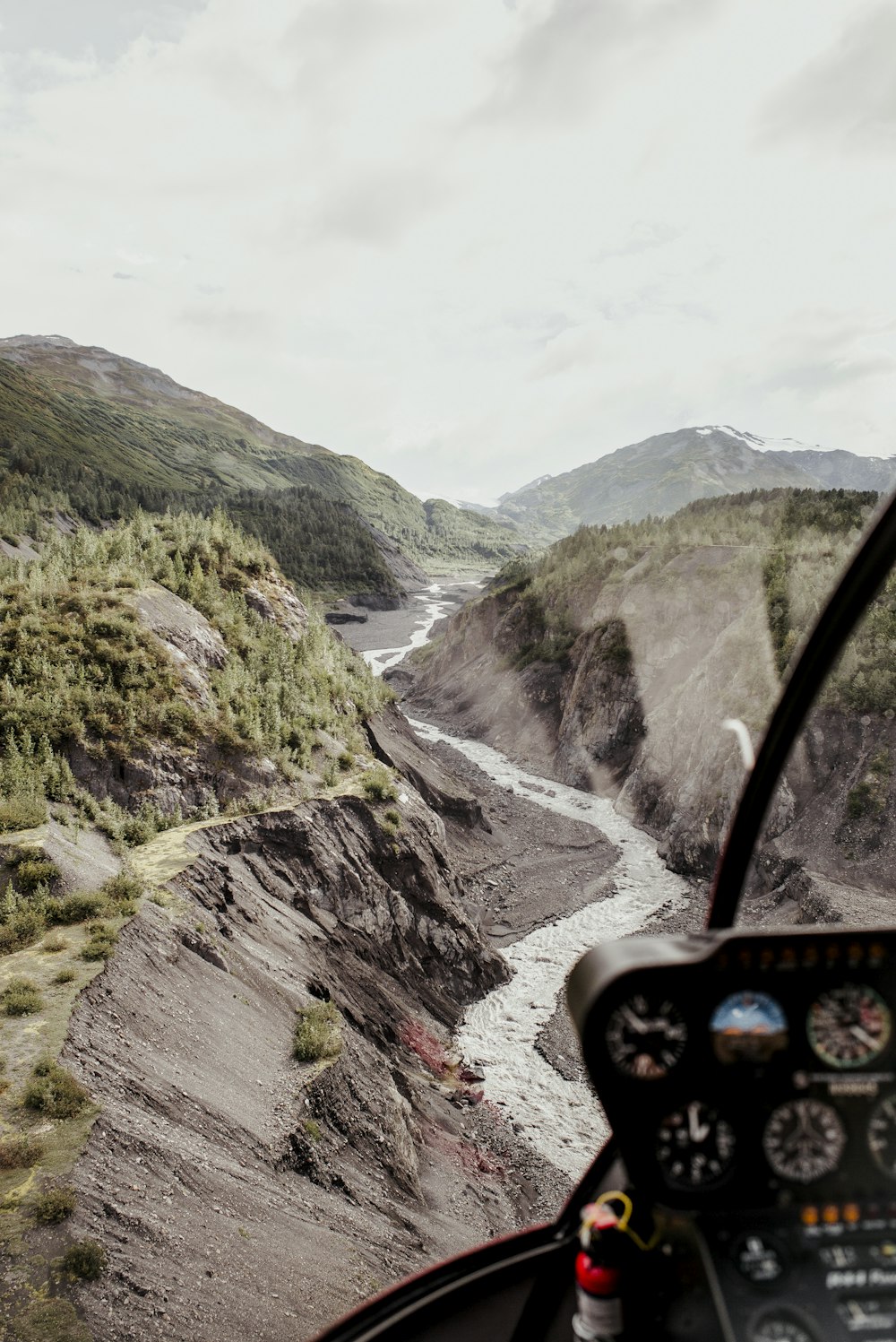 aerial view of mountains