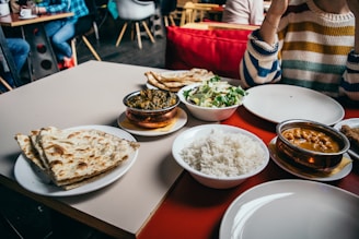 white pita bread on plate