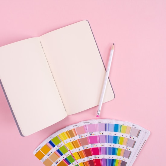 white notebook
