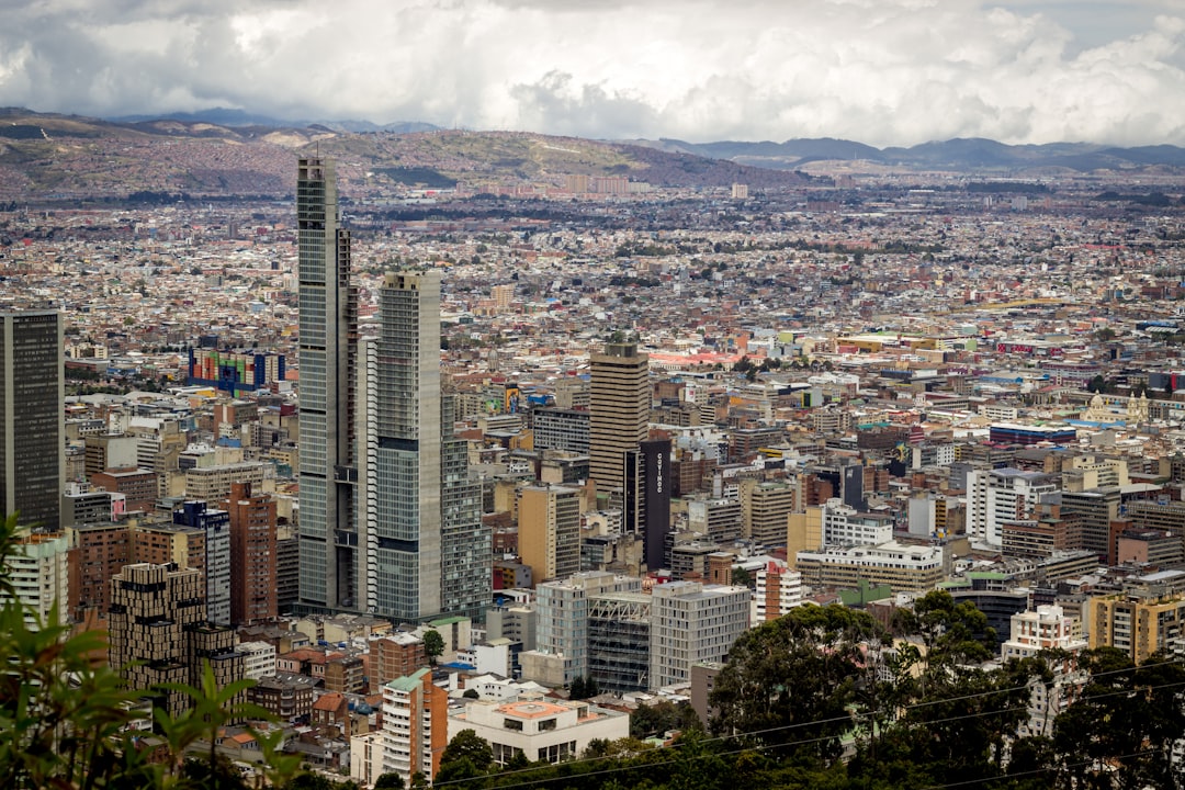 in distant high-rise buildings,