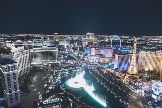 cityscape during nighttime in The Cosmopolitan of Las Vegas United States