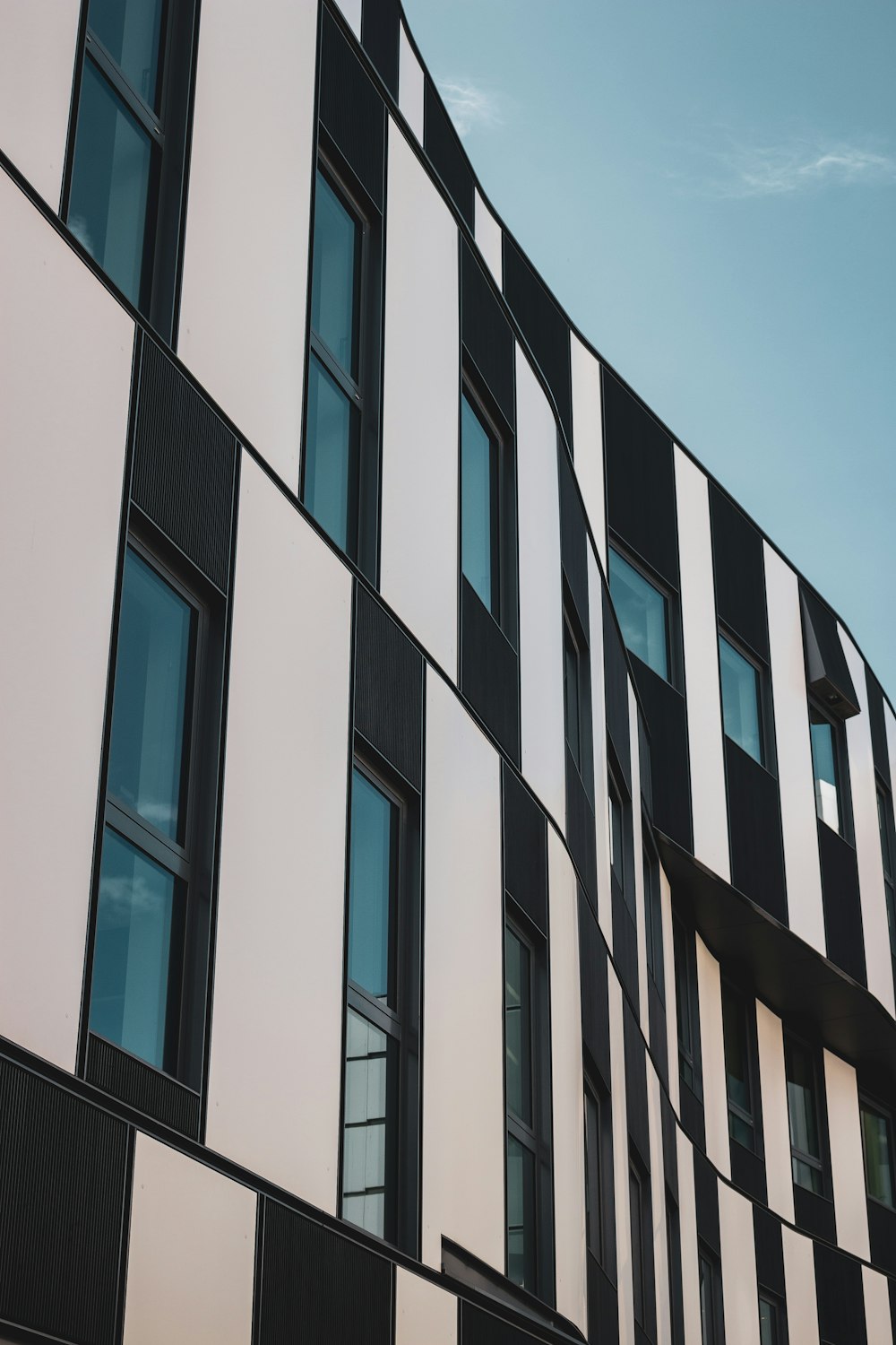 white and black concrete building