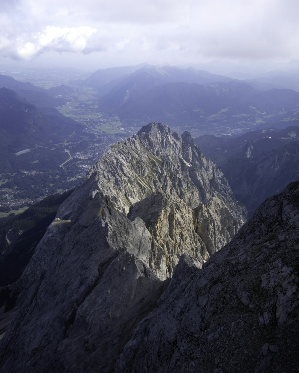 aerial photography of rocky mountain