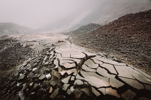 cracked dirt road