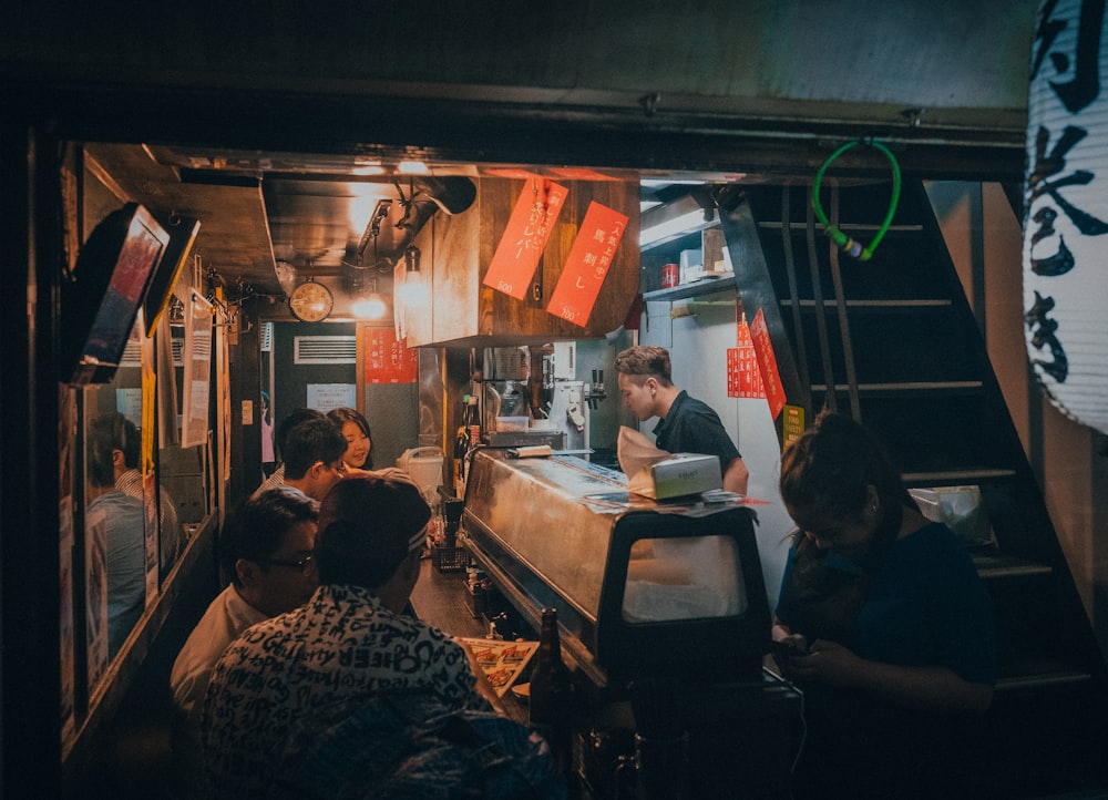 group of person eating together