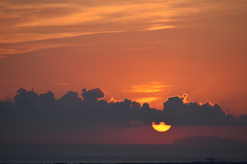 Photographie de coucher de soleil